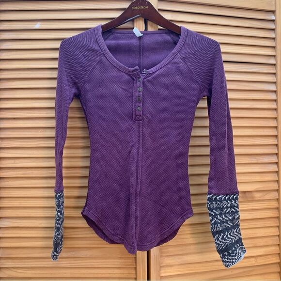 Free People Tops - Free People Thermal Layering Top Purple XS